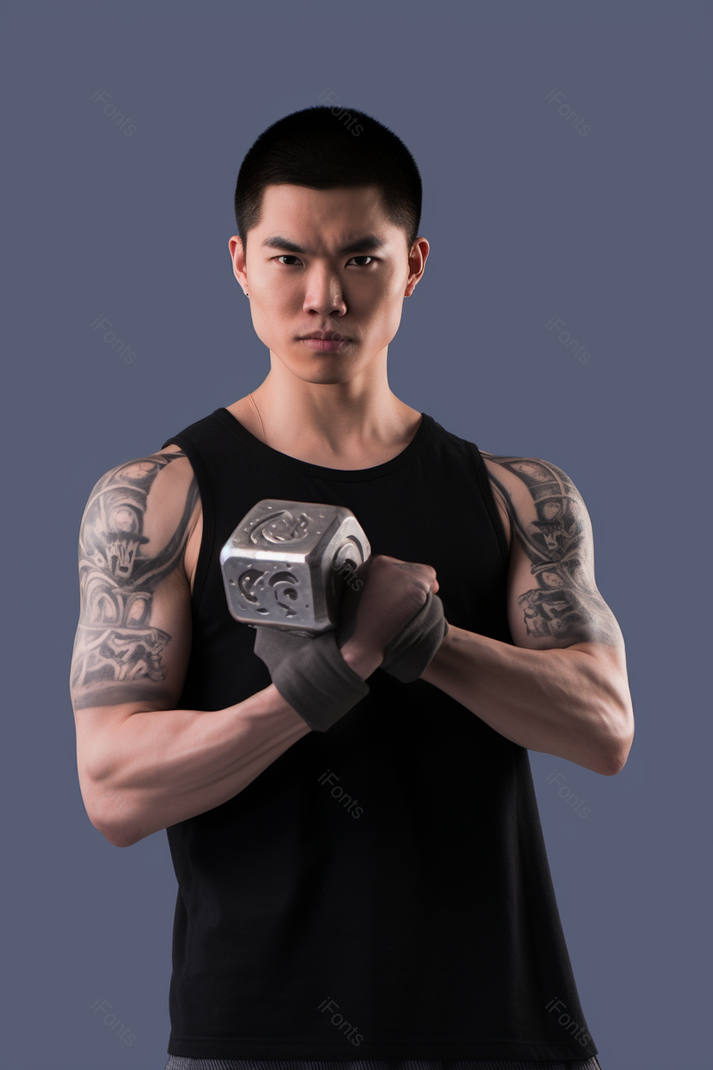 健身男性手举哑铃肌肉塑型实拍摄影图,高清,摄影图,摄影图片,图片大全,摄影图免费下载